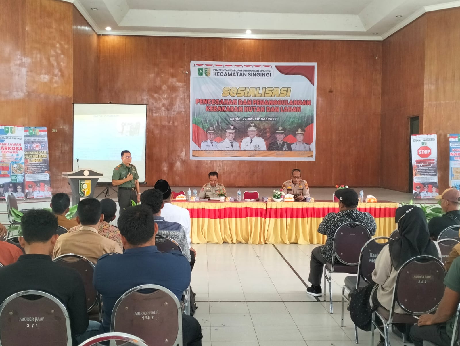 Kapolsek Singingi Sosialisasikan Pencegahan dan Penanggulangan Kebakaran Hutan dan Lahan